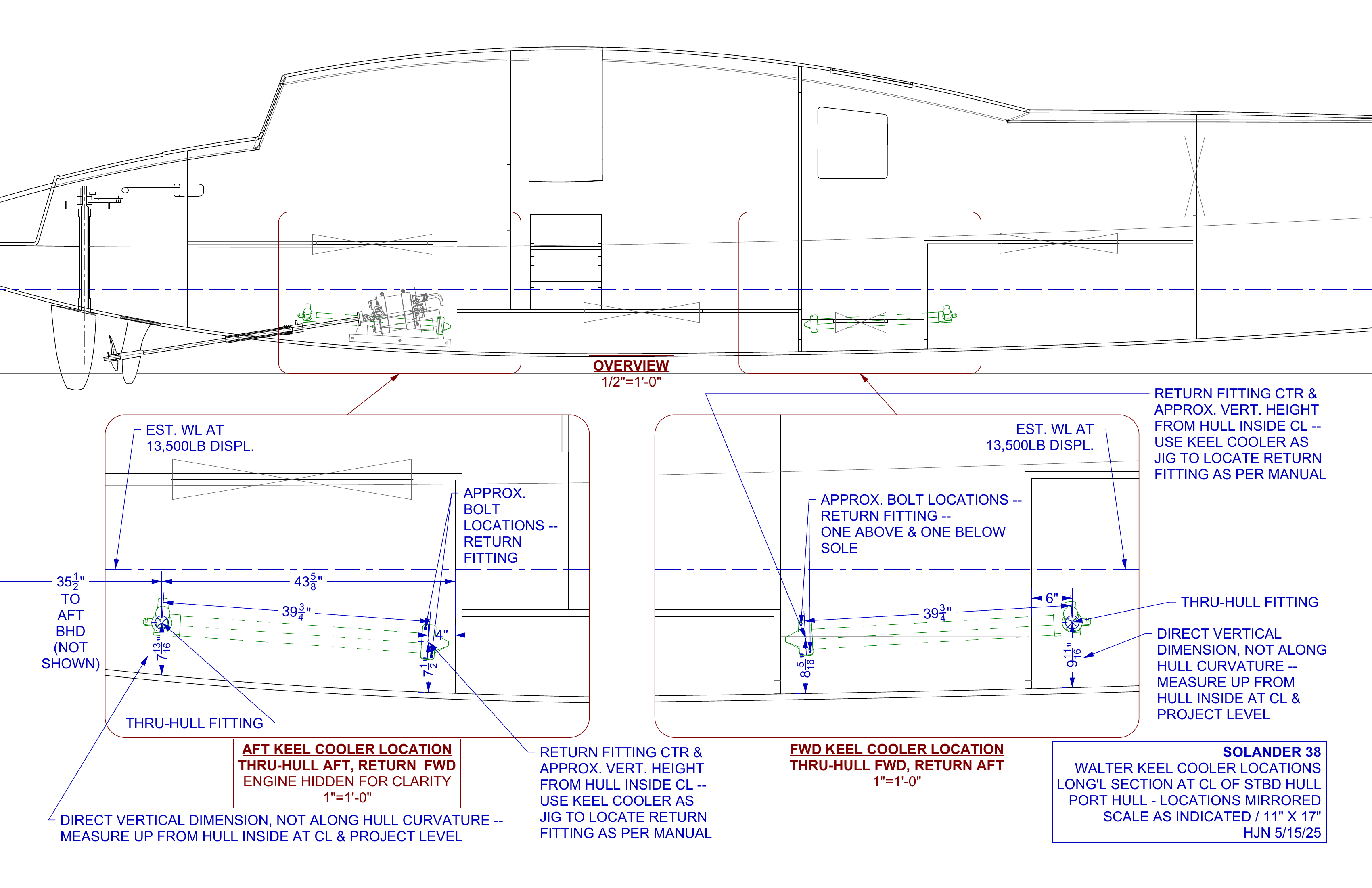 keel cooler locations