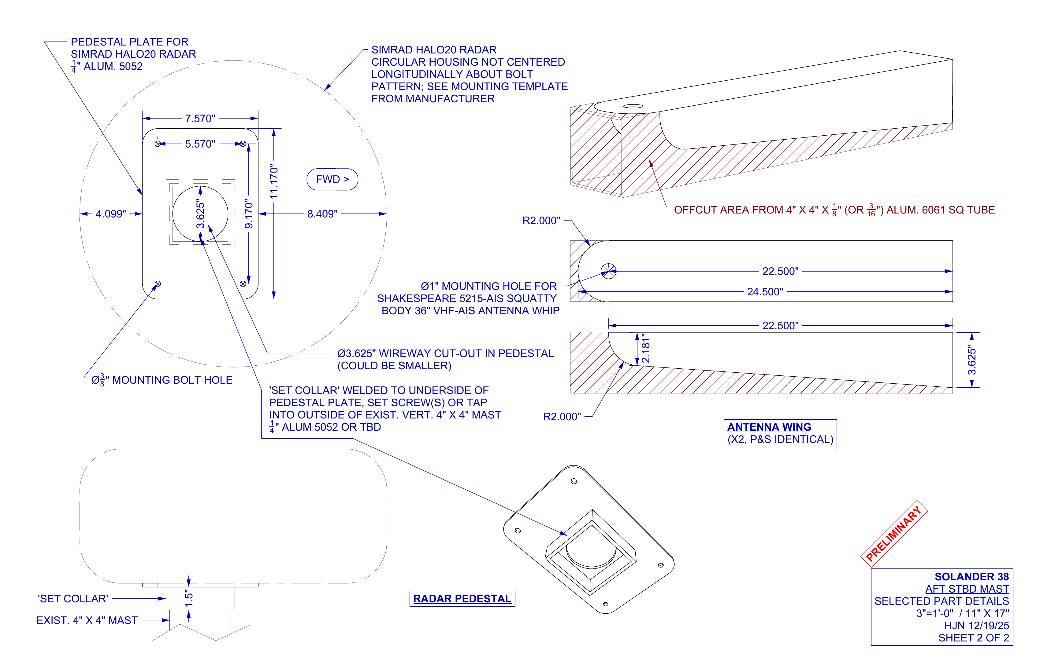 prelim aft starboard mast sheet 2 of 2 details