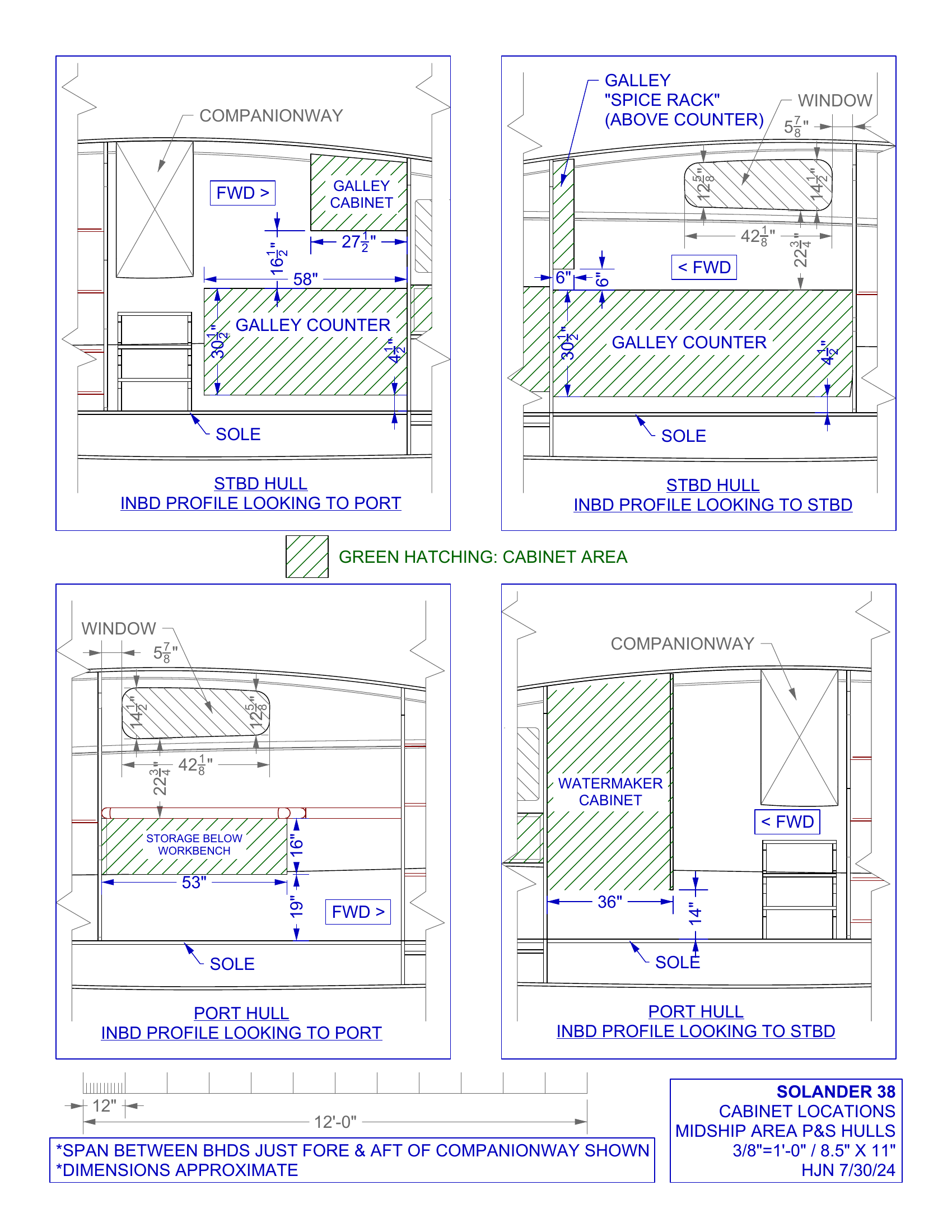 midships area cabinet locations