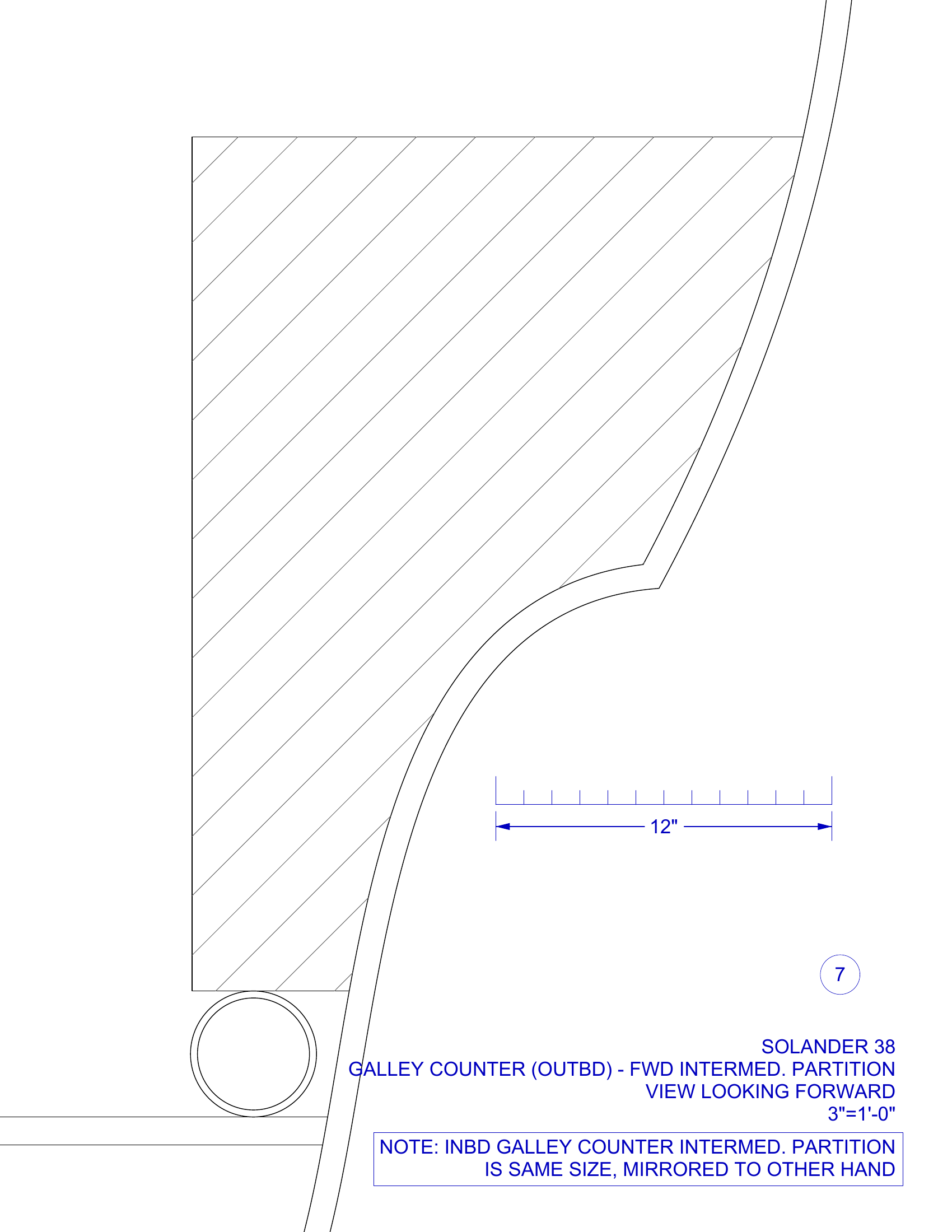 cabinet partition 7 with scale