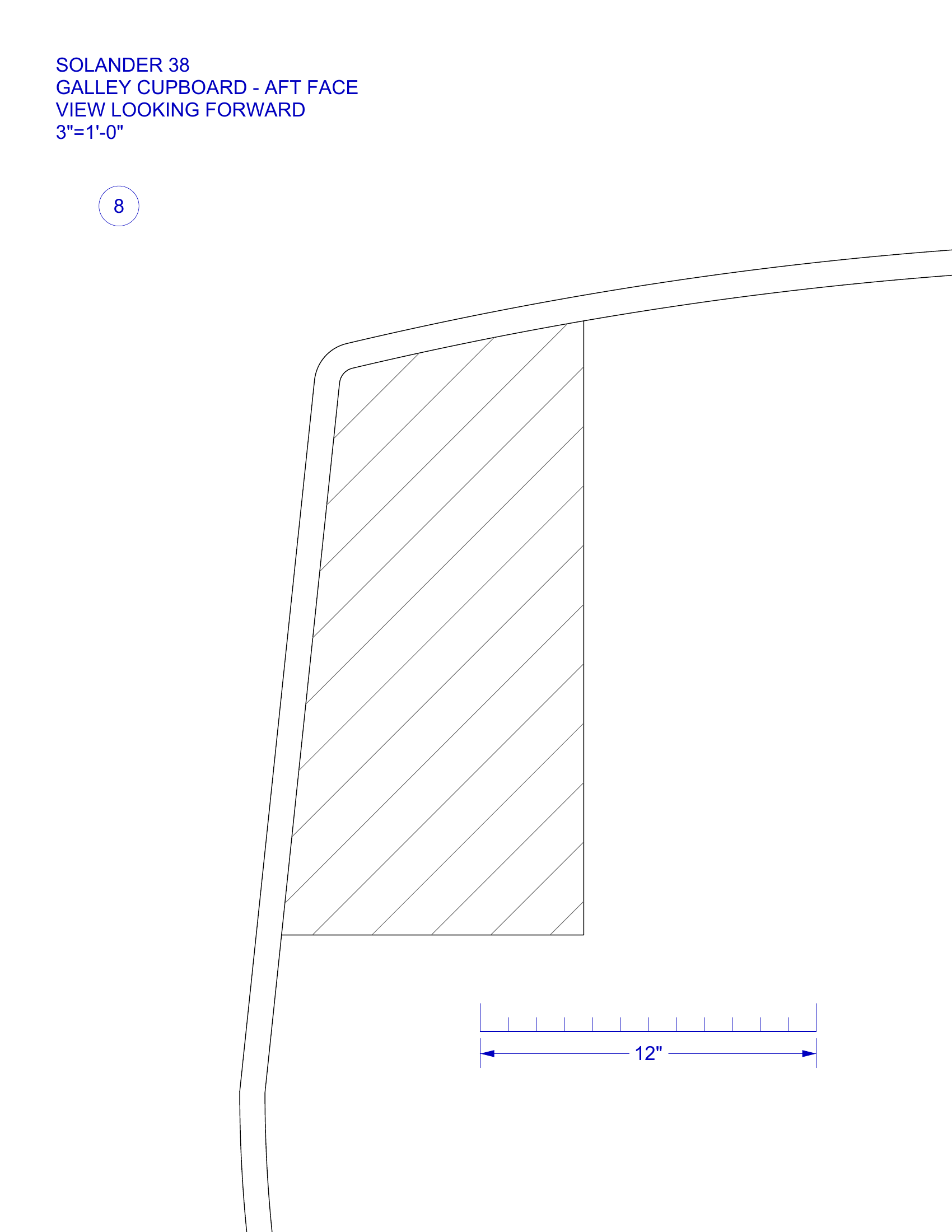 cabinet partition 8 with scale