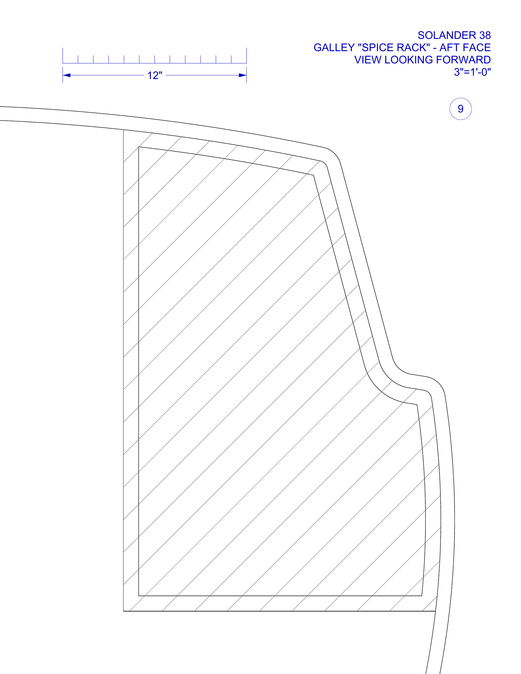 cabinet partition 9 with scale