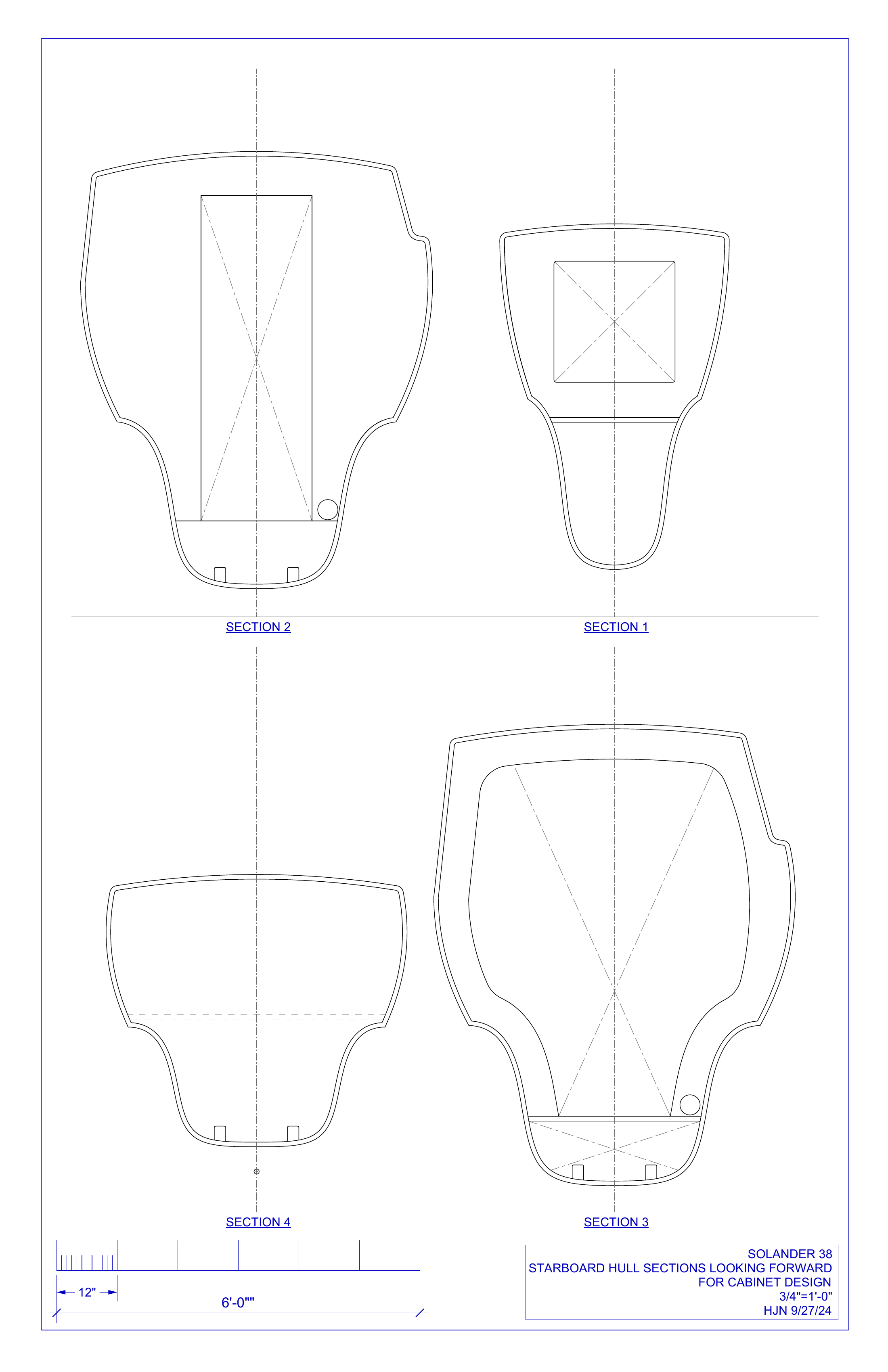 sections for cabinet design