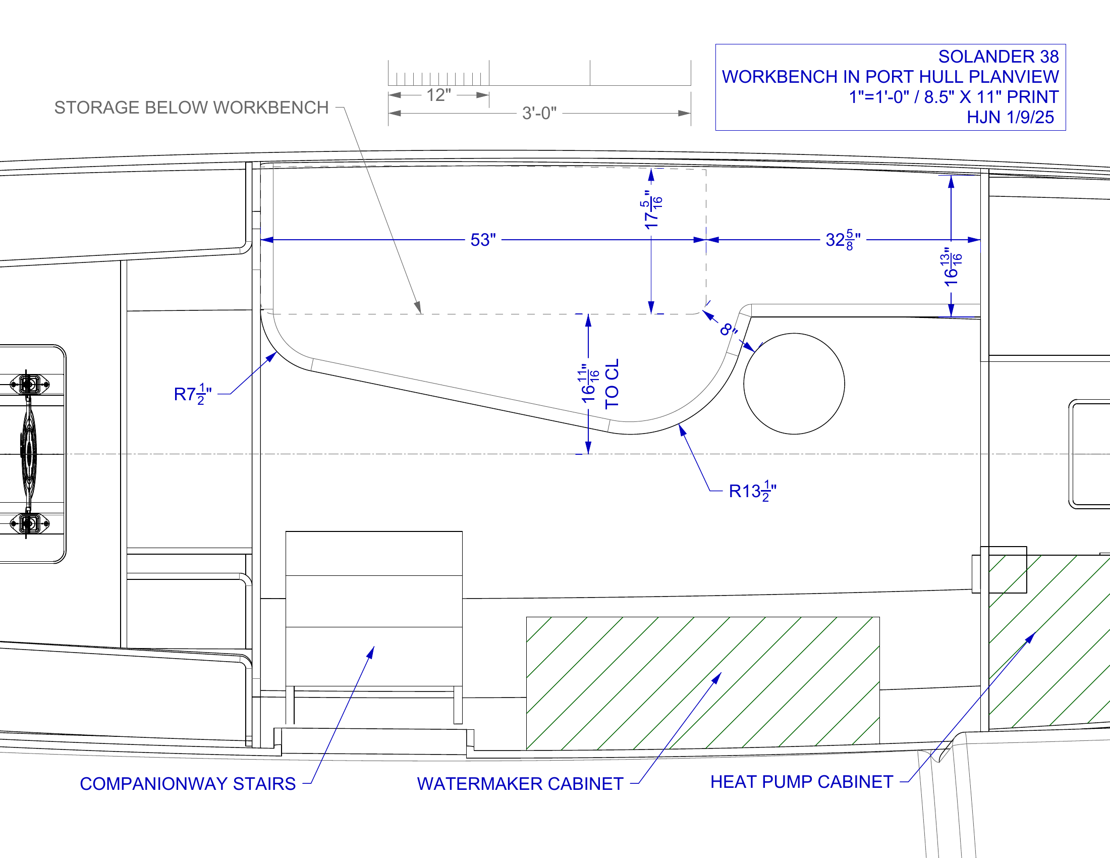 port hull work bench planview