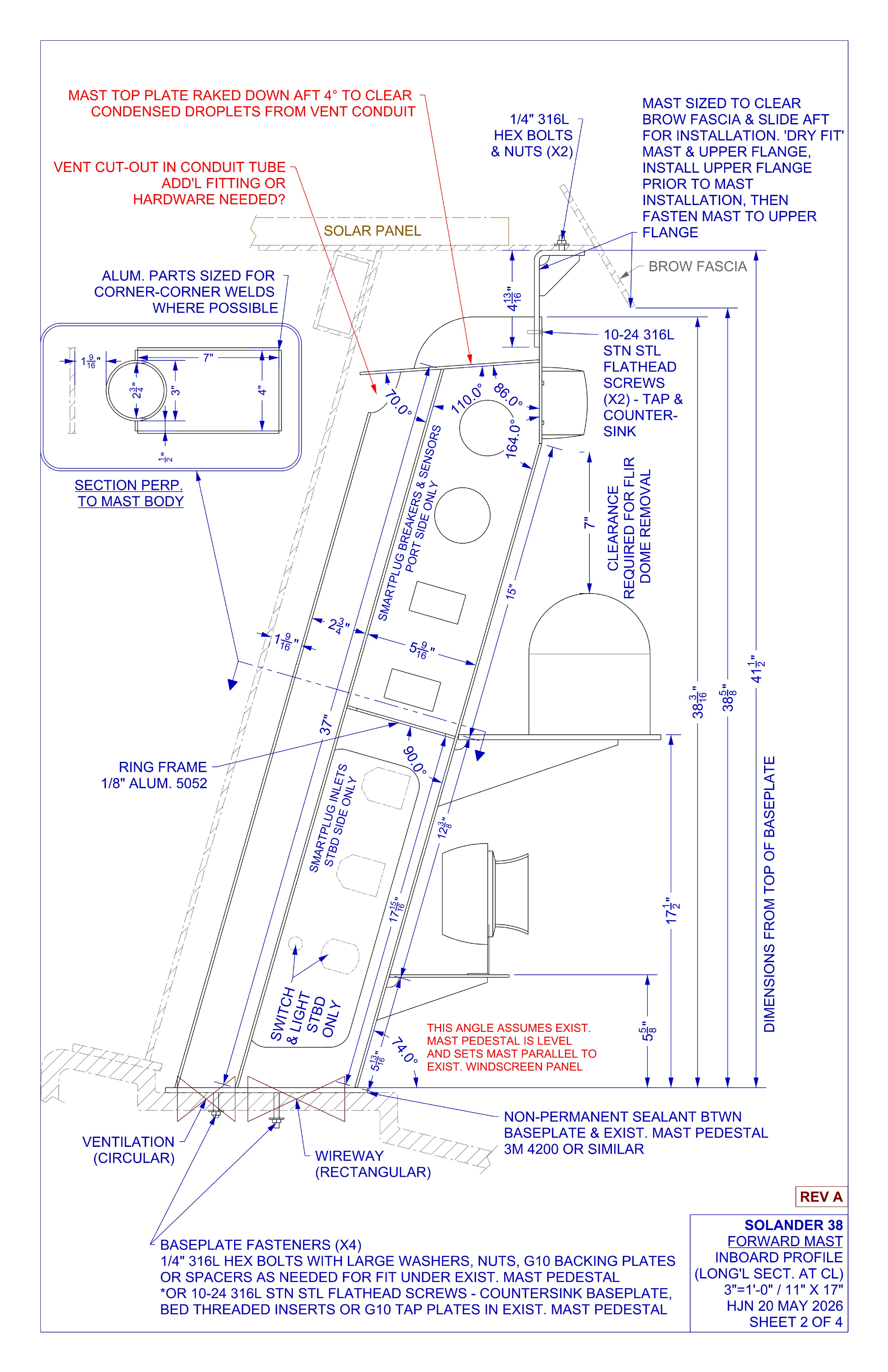 forward mast rev A sheet 2 of 4 IBP