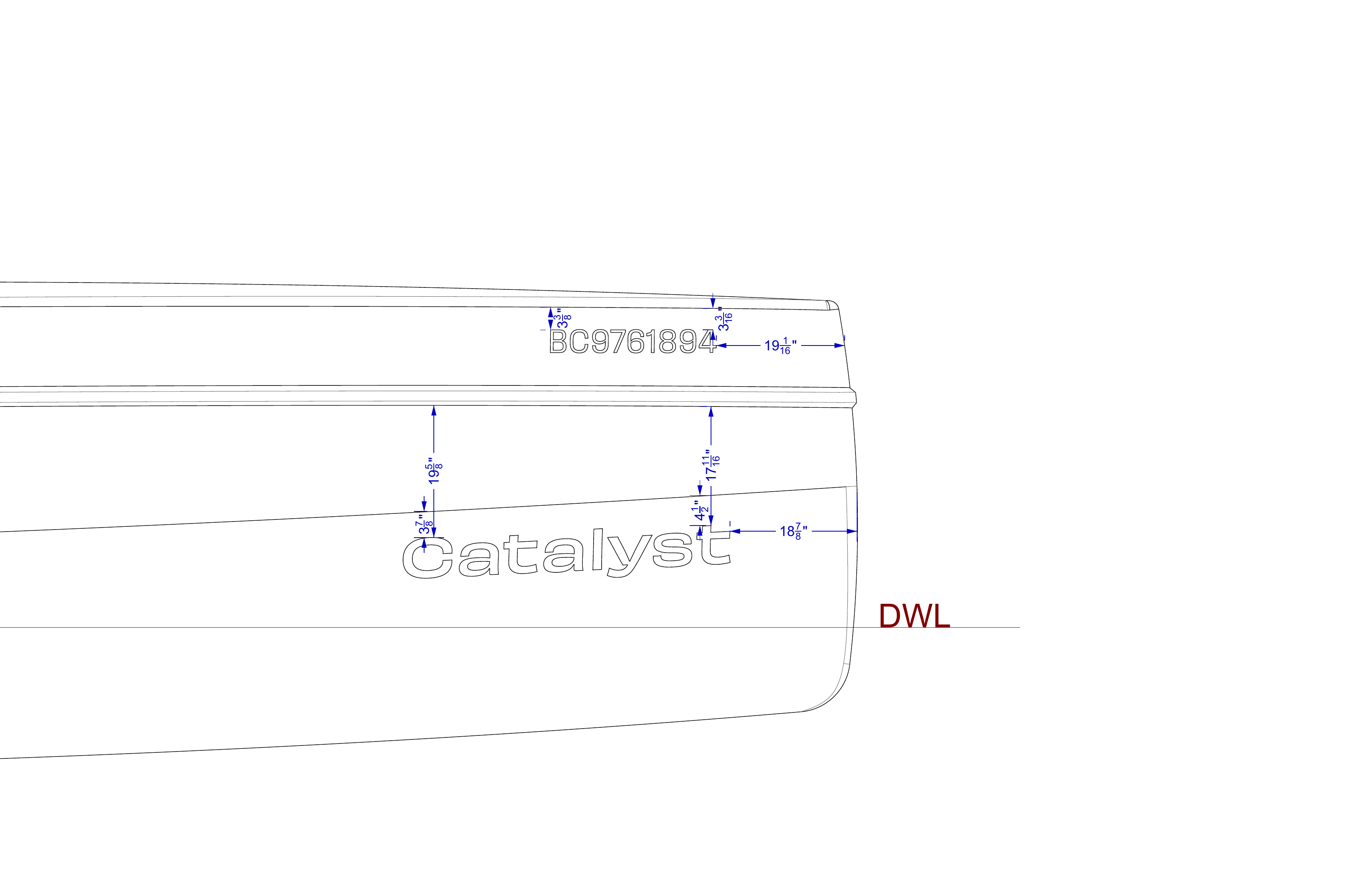 starboard bow decal detail