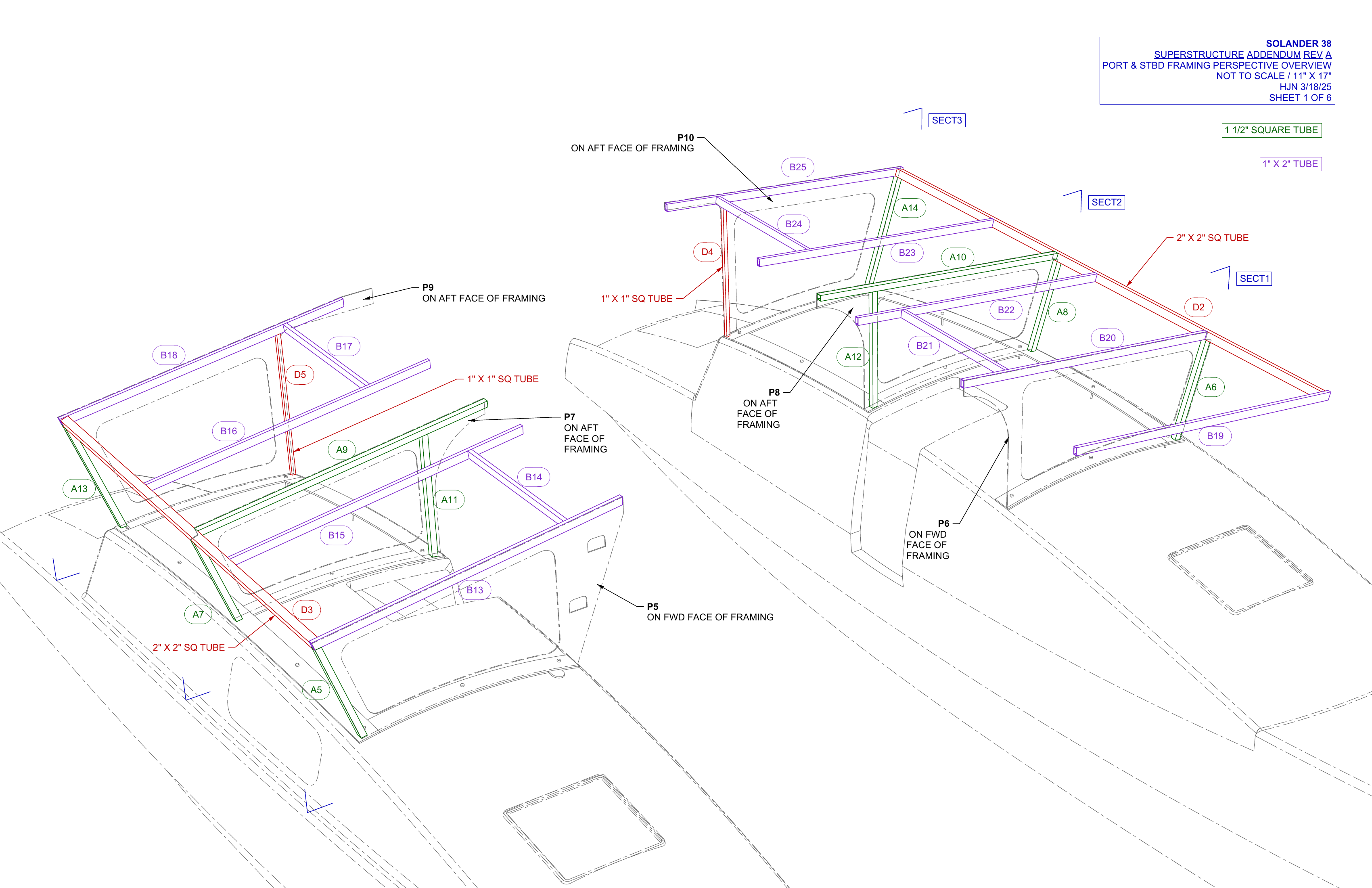 superstructure addendum rev A sheet 1 of 6