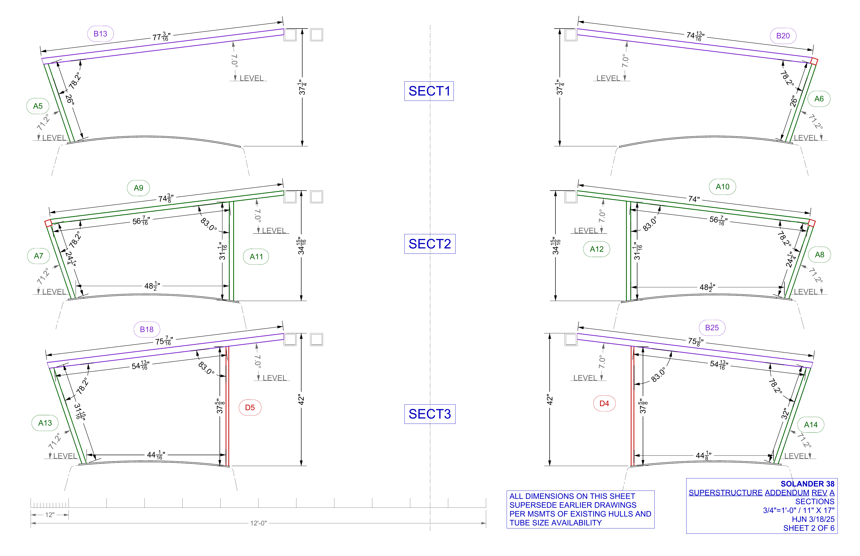 superstructure addendum rev A sheet 2 of 6