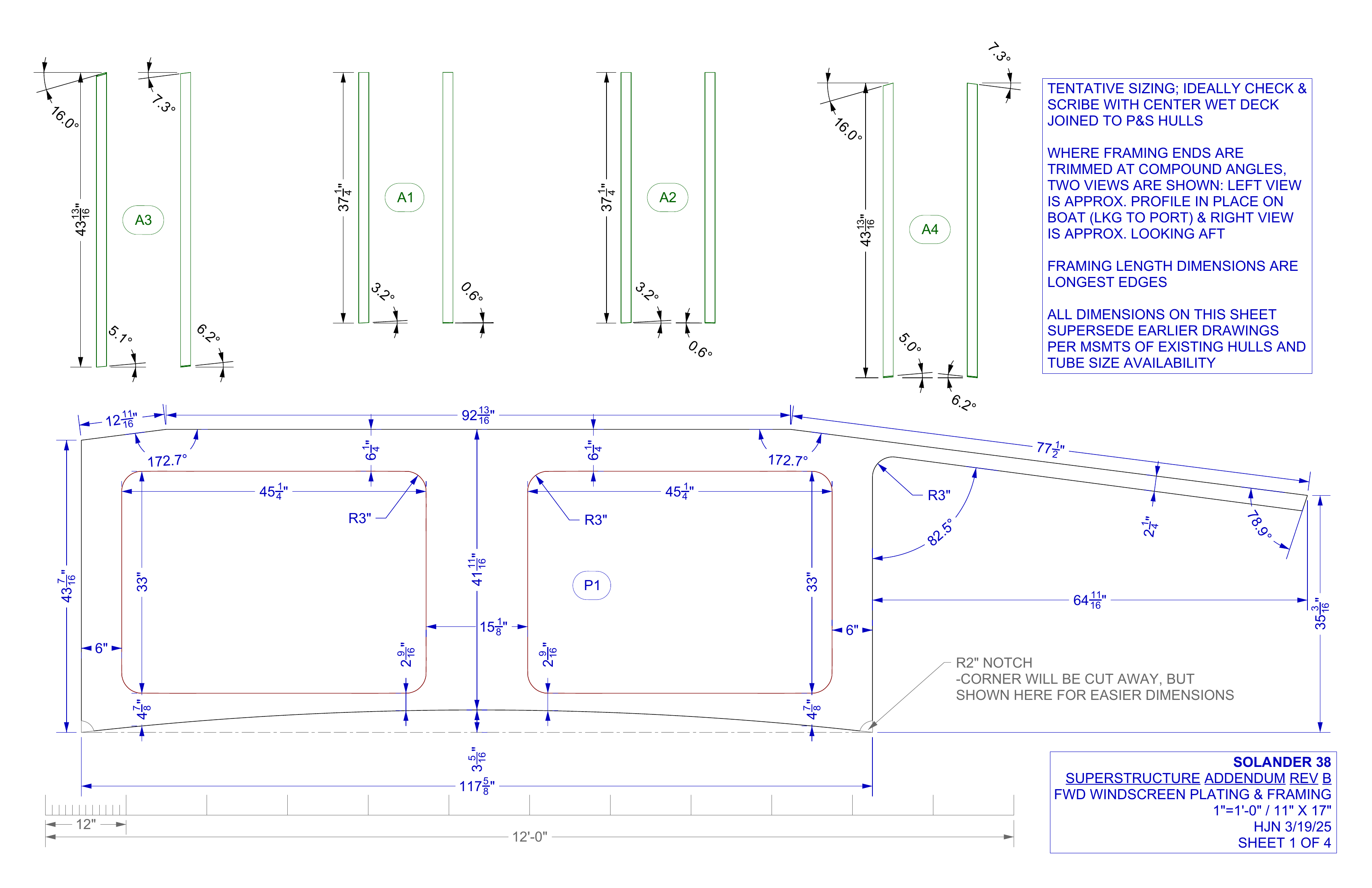 superstucture addendum rev B sheet 1 of 4