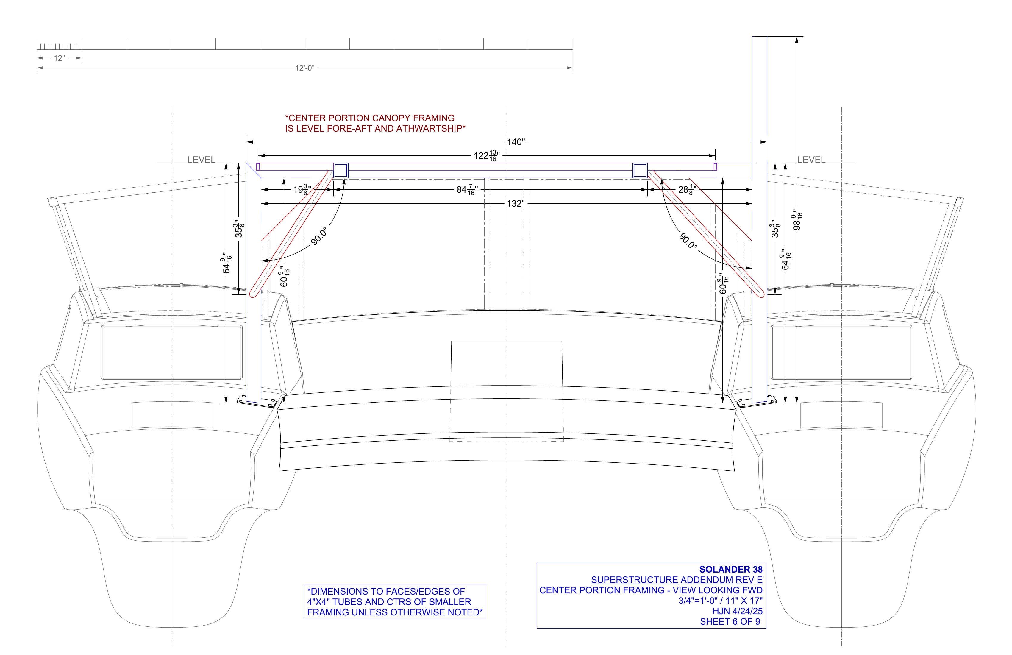 addendum rev E sheet 6 of 9 view looking forward