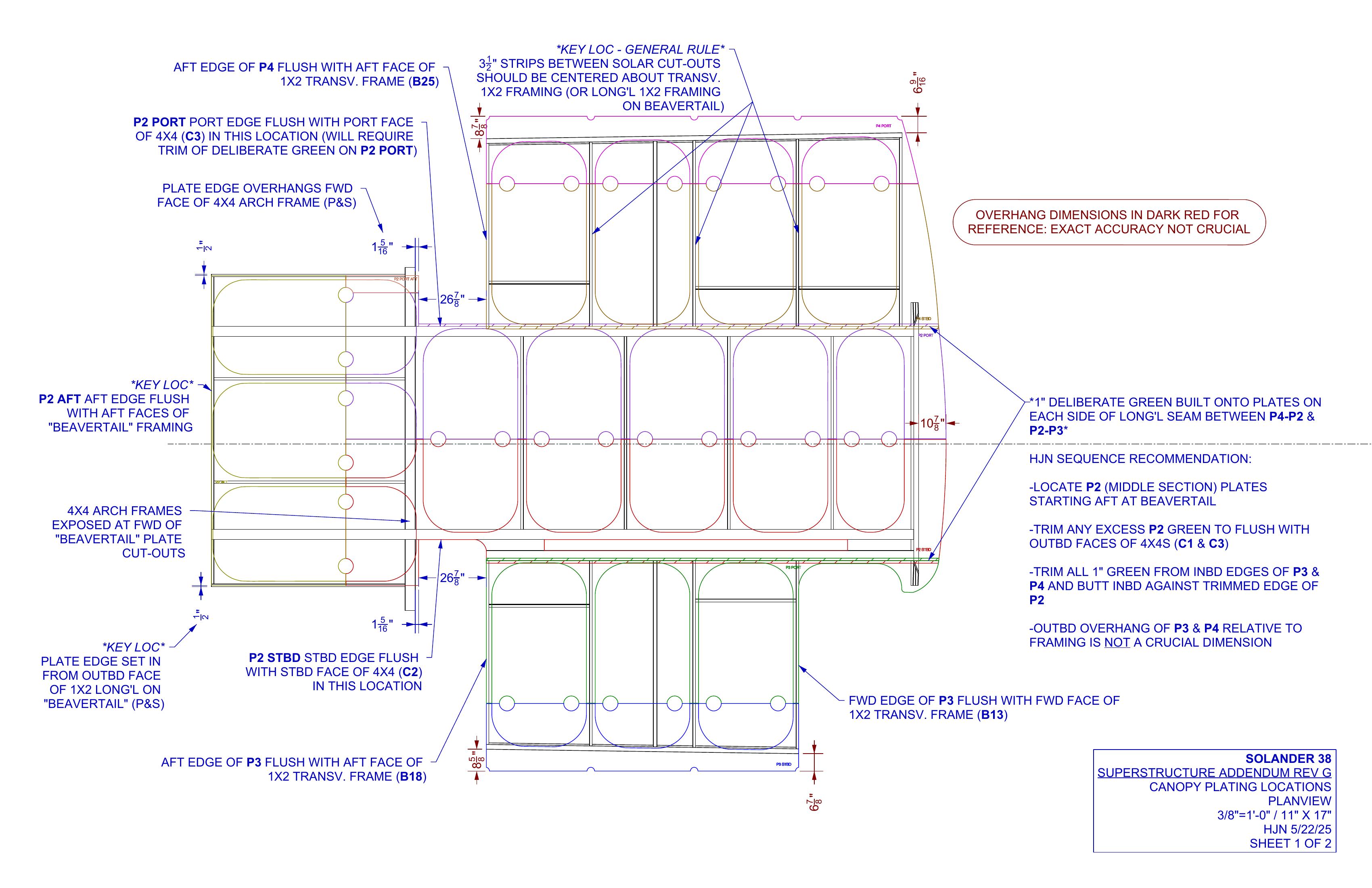 addendum rev G sheet 1 OF 2 canopy plating locations