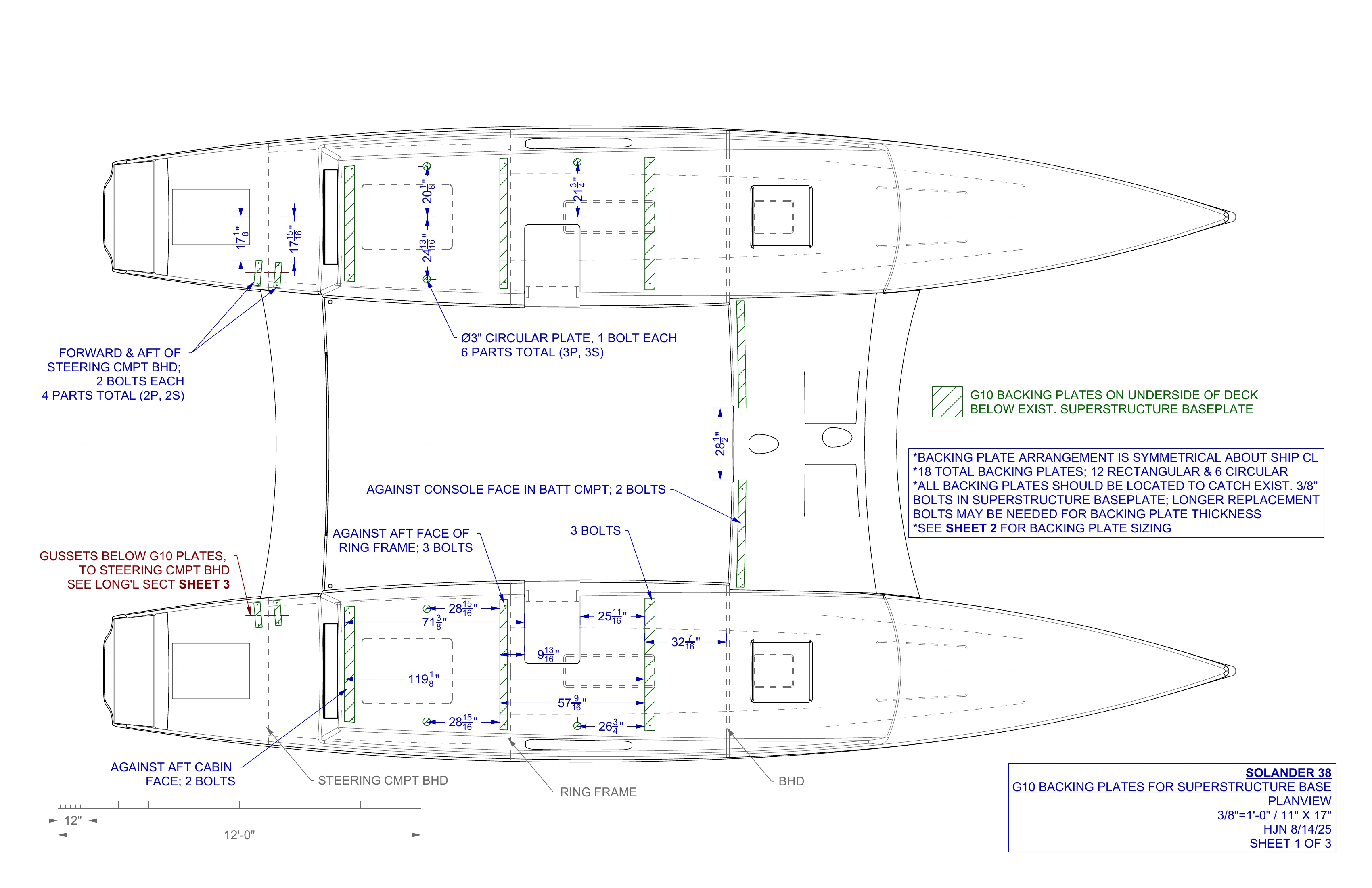 G10 backing palte sheet 1 planview