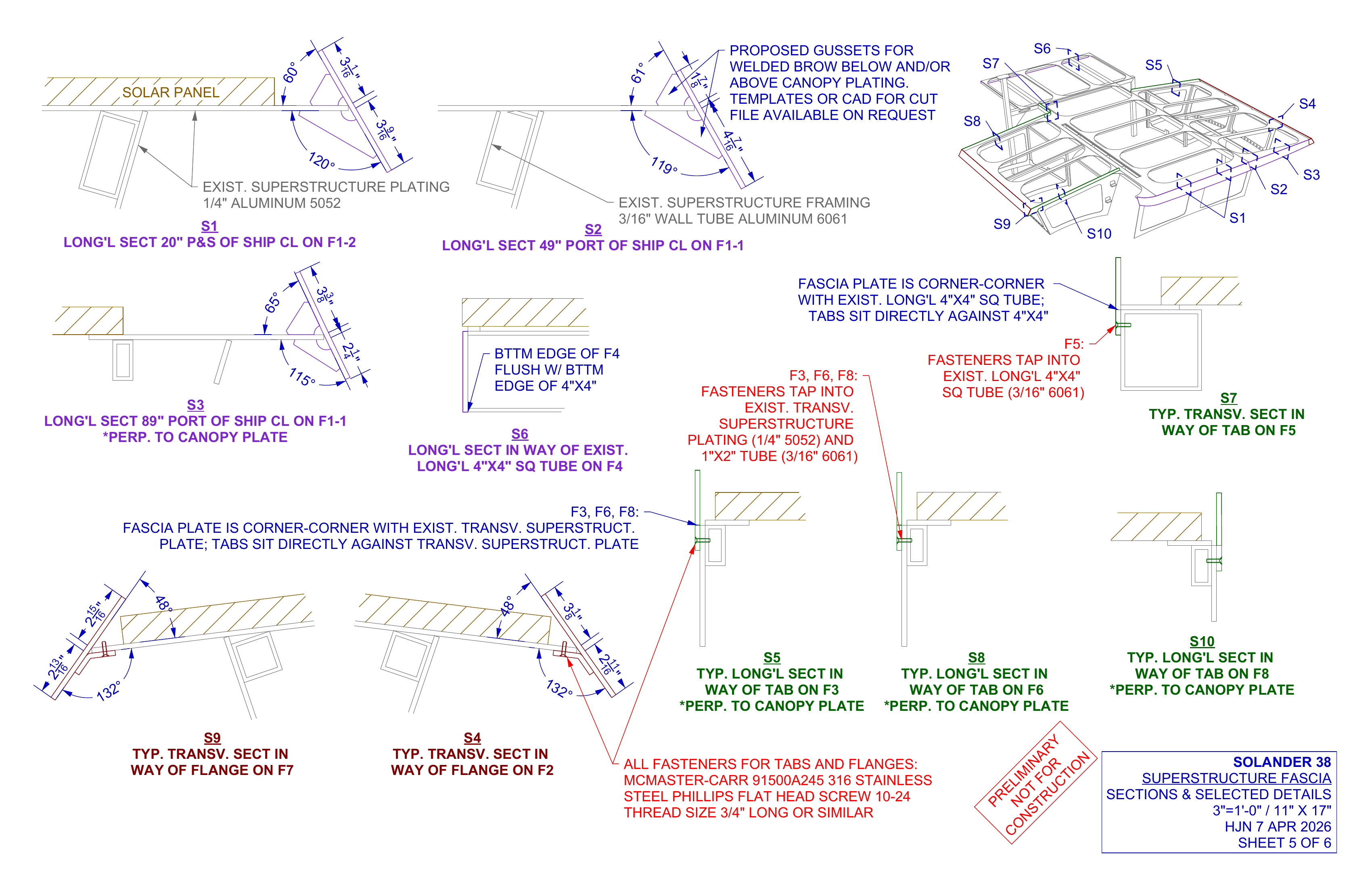 PRELIM fascia sheet 5 of 6 sections & details