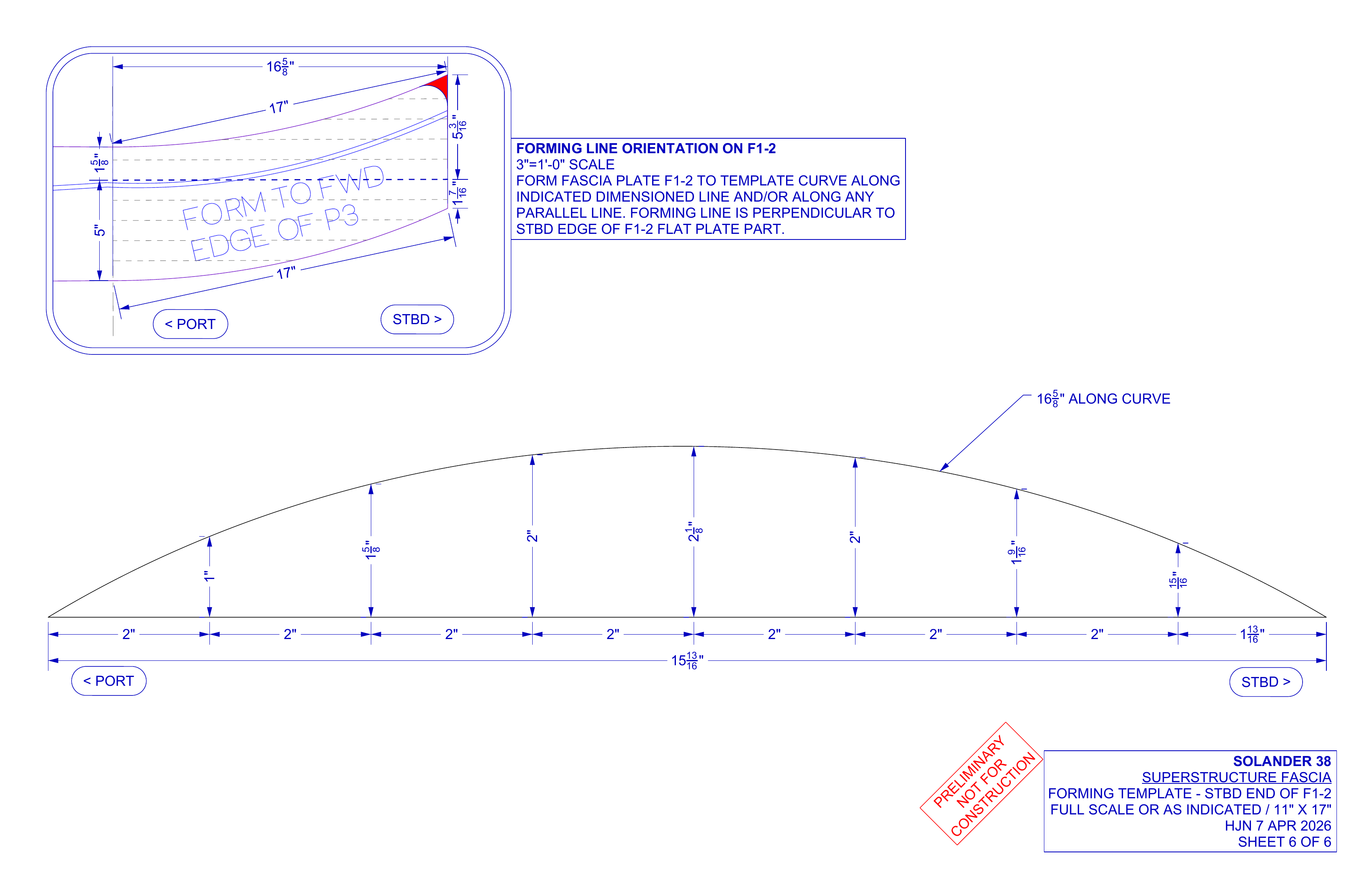 PRELIM fascia sheet 6 of 6 brow radius template