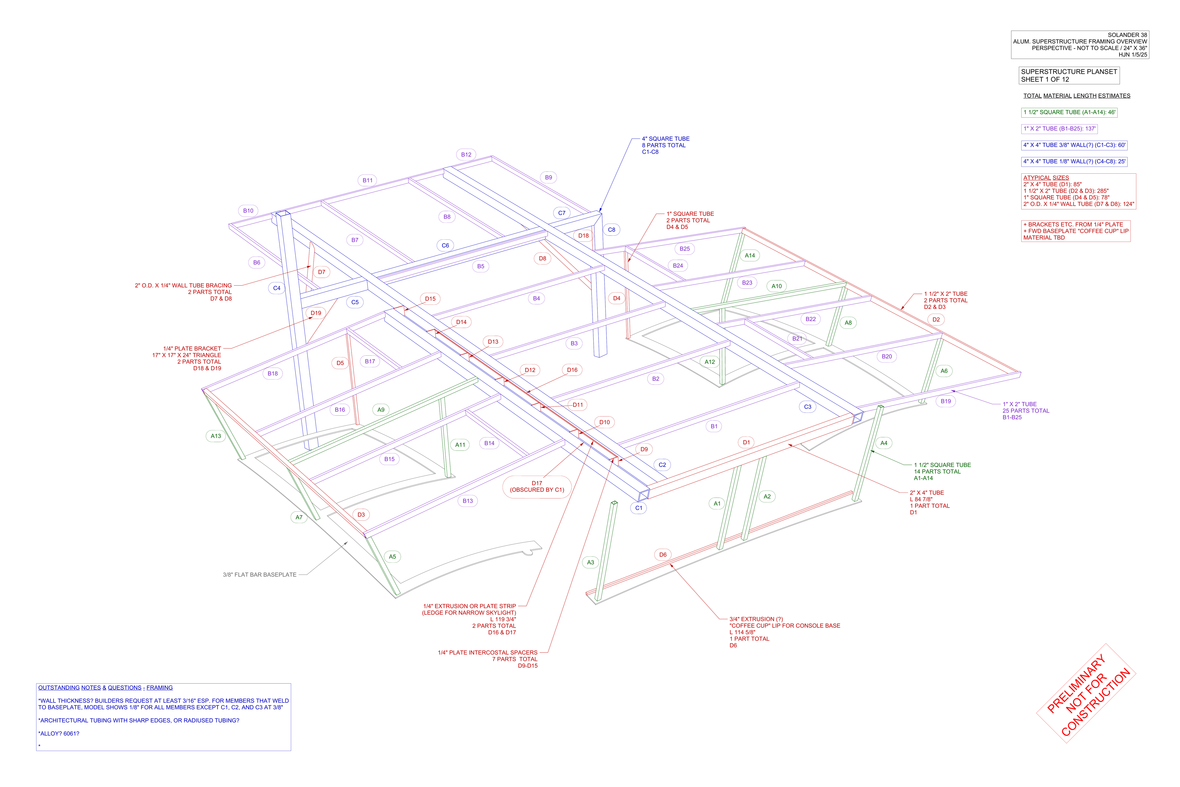superstructure sheet 1 of 12 PRELIM