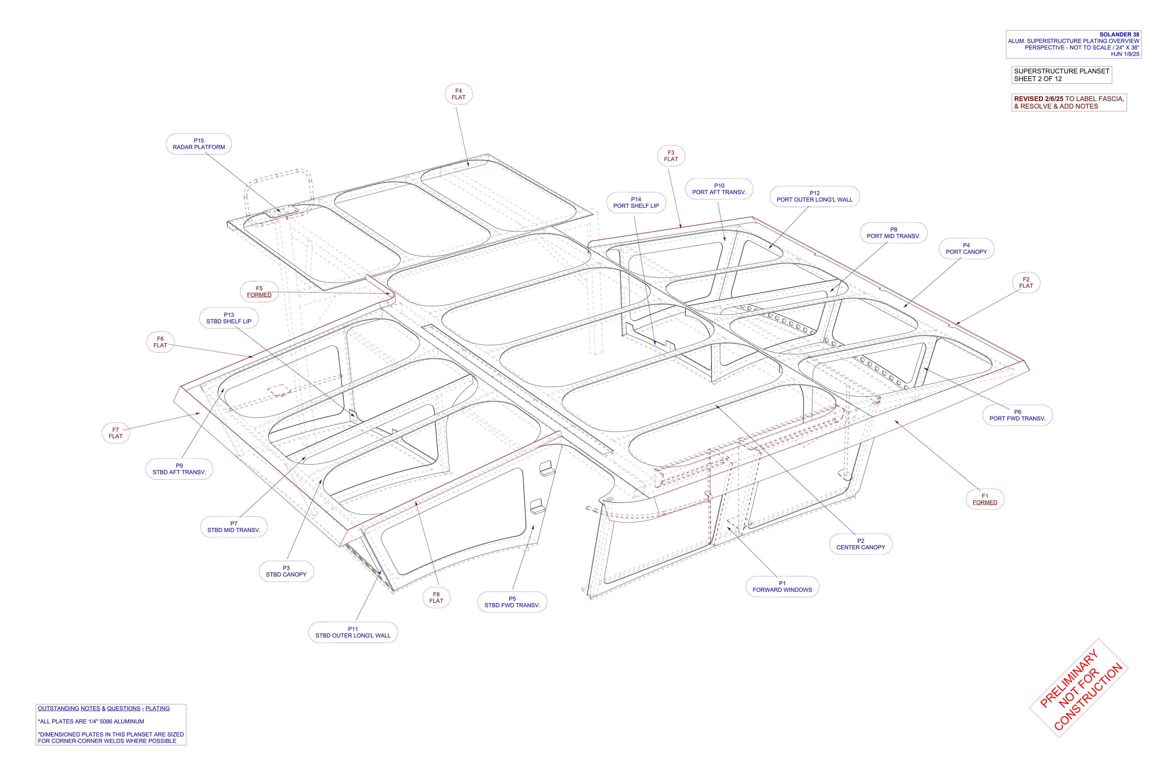 superstructure sheet 2 of 12 REVISED