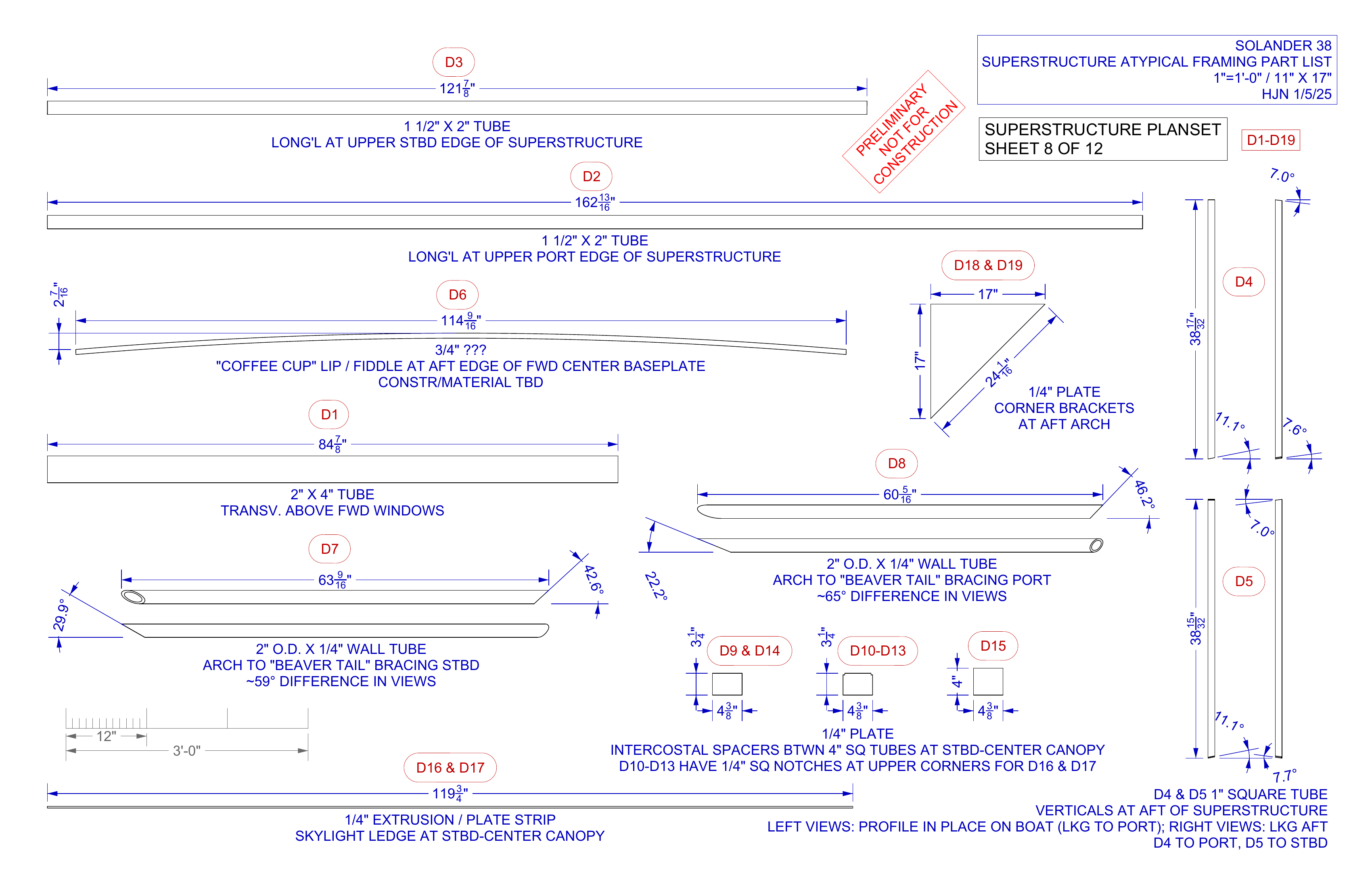 superstructure sheet 8 of 12 PRELIM