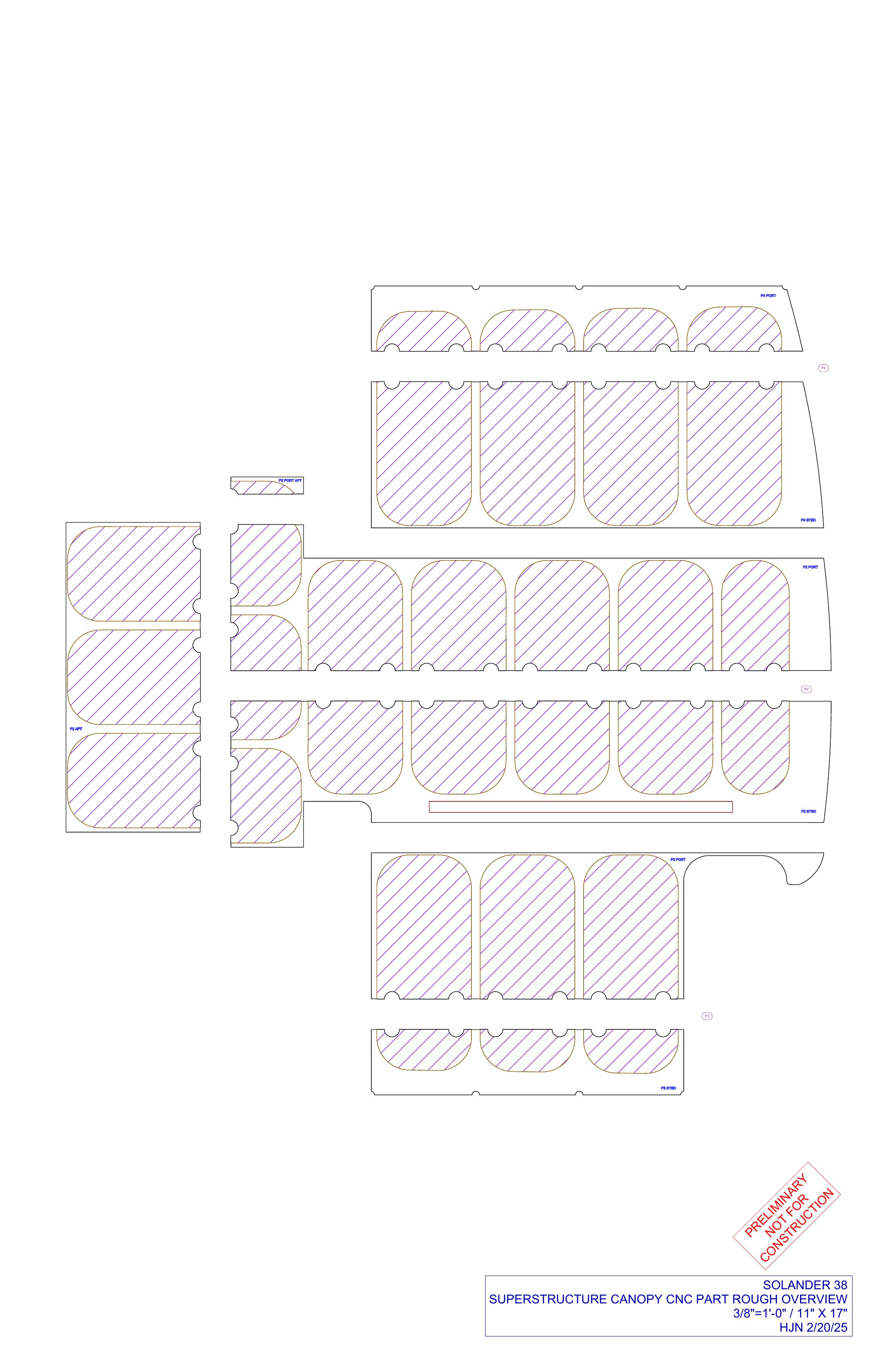 canopy panel CNC parts overview