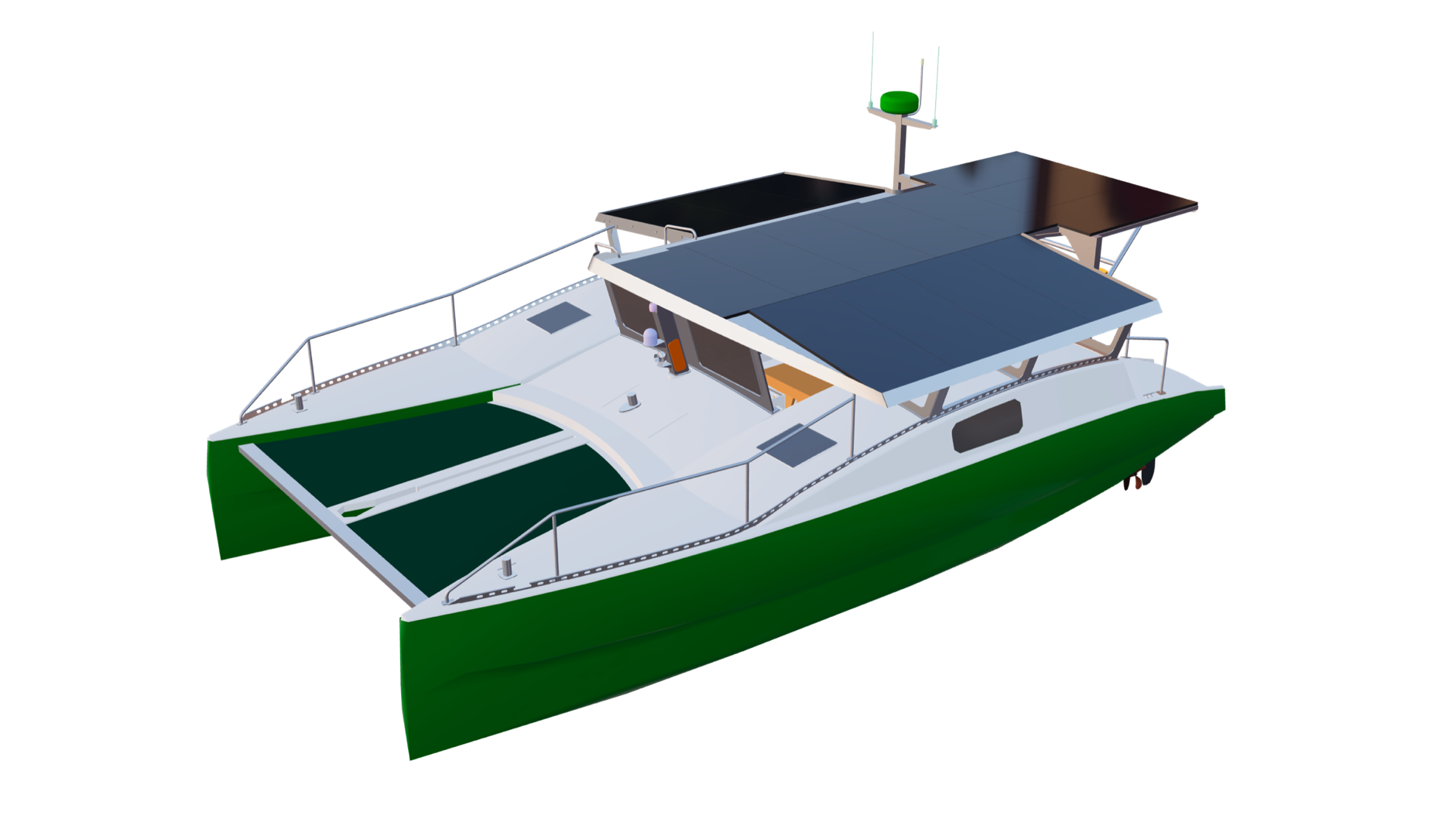 Solander 38 3D model, overview