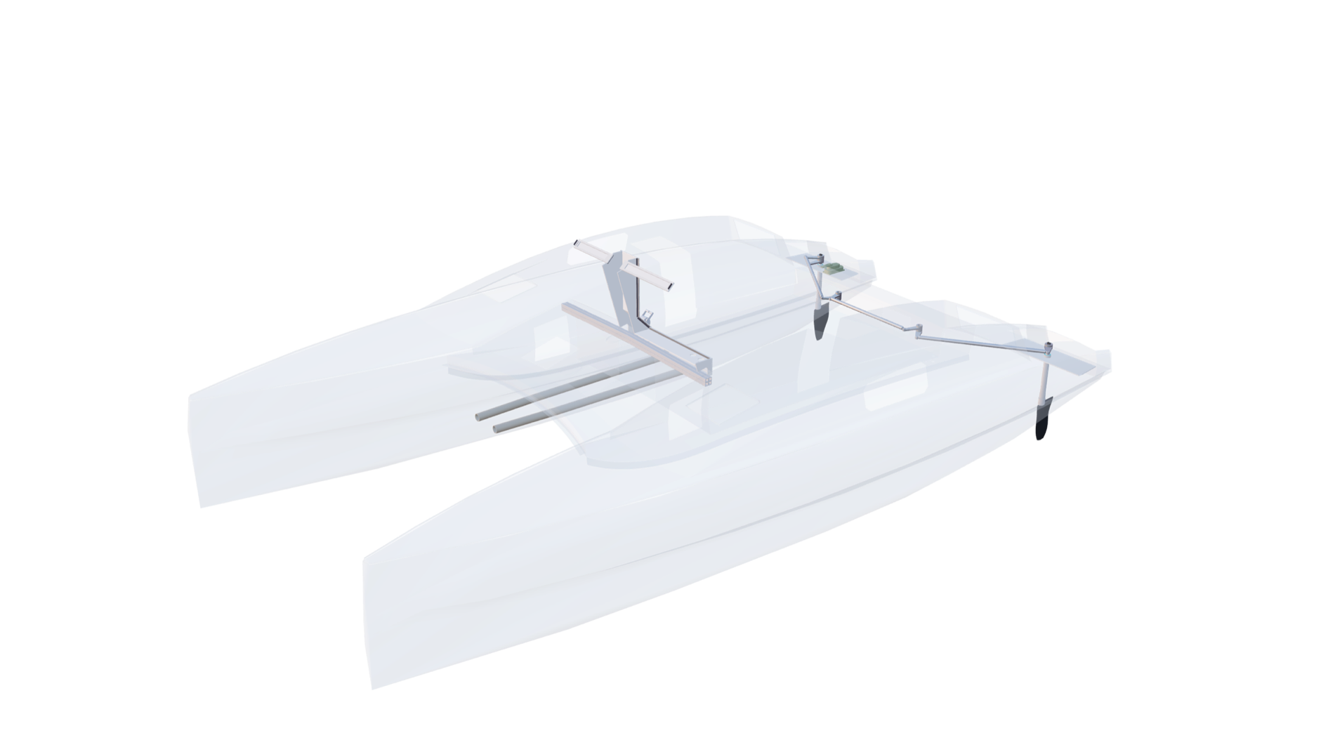 Solander 38 3D model, steering